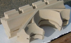 Stone masoned tracery section Stone masoned tracery section