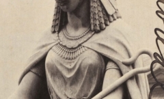 Victorian picture of statue with crook Victorian picture of statue with crook