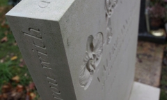 Letter carving - sides - top Letter carving - sides - top