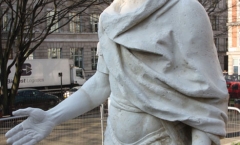 King George II statue with repaired hand King George II statue with repaired hand