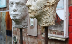 Heads impaled - rusty spikes Heads impaled - rusty spikes