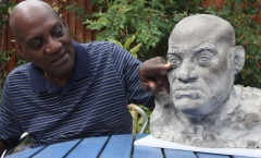 Darcus Howe noting a family resemblance in the eyes Darcus Howe noting a family resemblance in the eyes