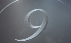 Carved letter - number 9 Carved letter - number 9