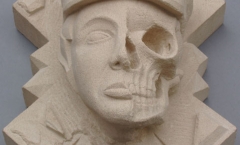 First prize - winning college stone carving competition First prize - winning college stone carving competition