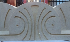 Art deco coping stone - Bath stone Art deco coping stone - Bath stone