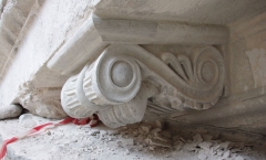 New carved scroll installed New carved scroll installed